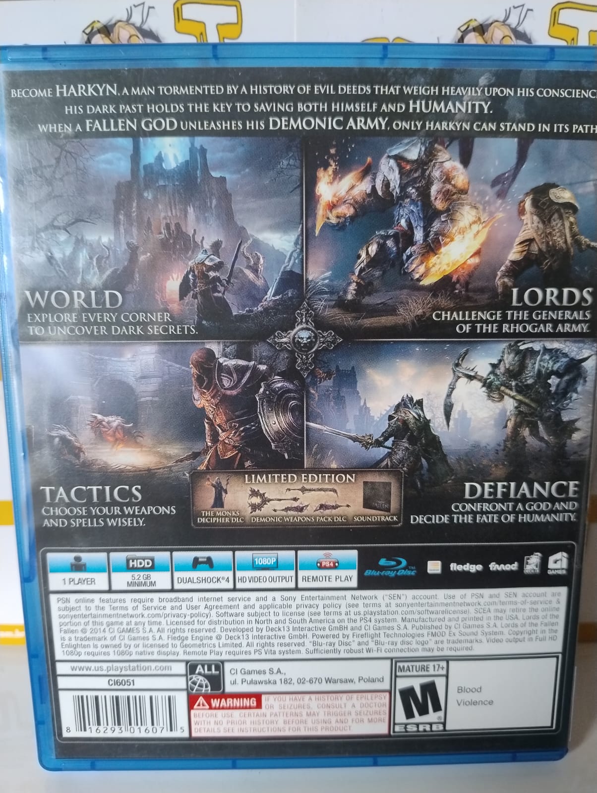 lords of the Fallen limited Edition - Imagem 3